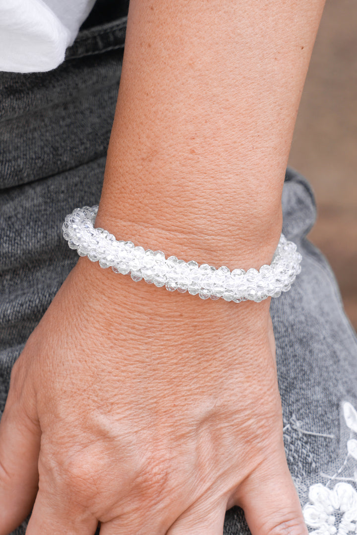 Perlenarmband, transparent