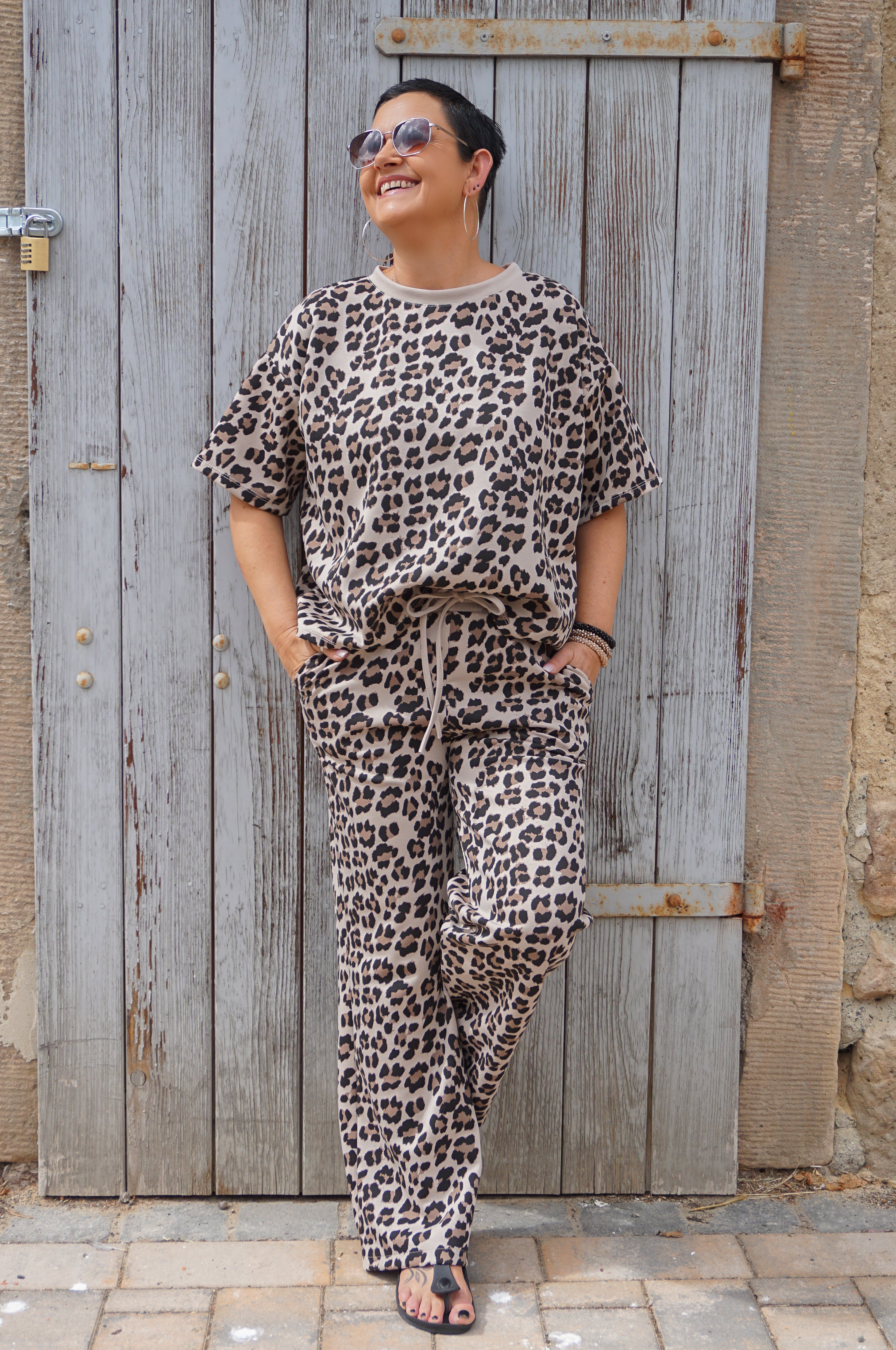 Zweiteiler Kurzarm Sweatshirt „Leo“