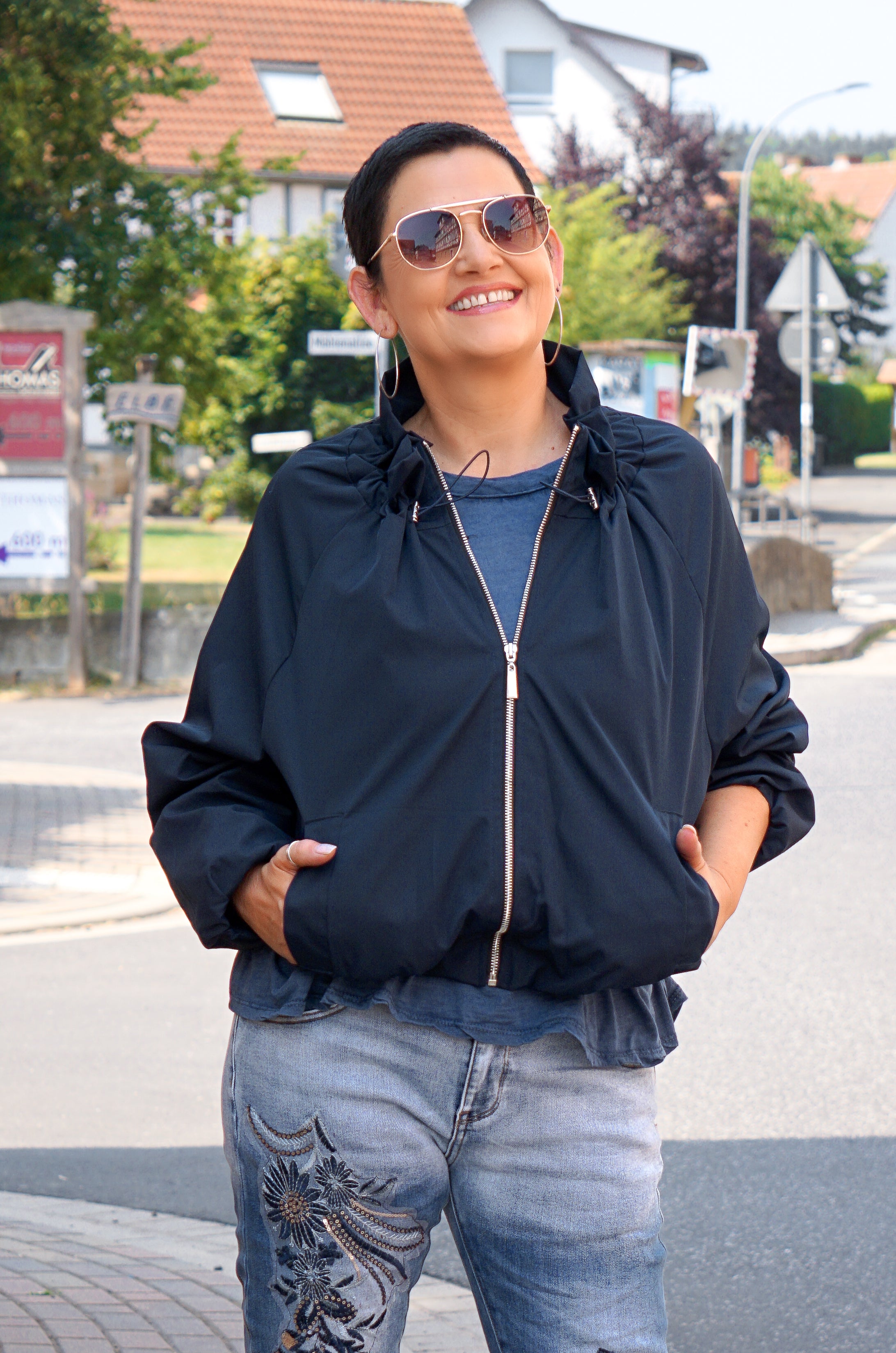 Jacke mit Ballonschnitt