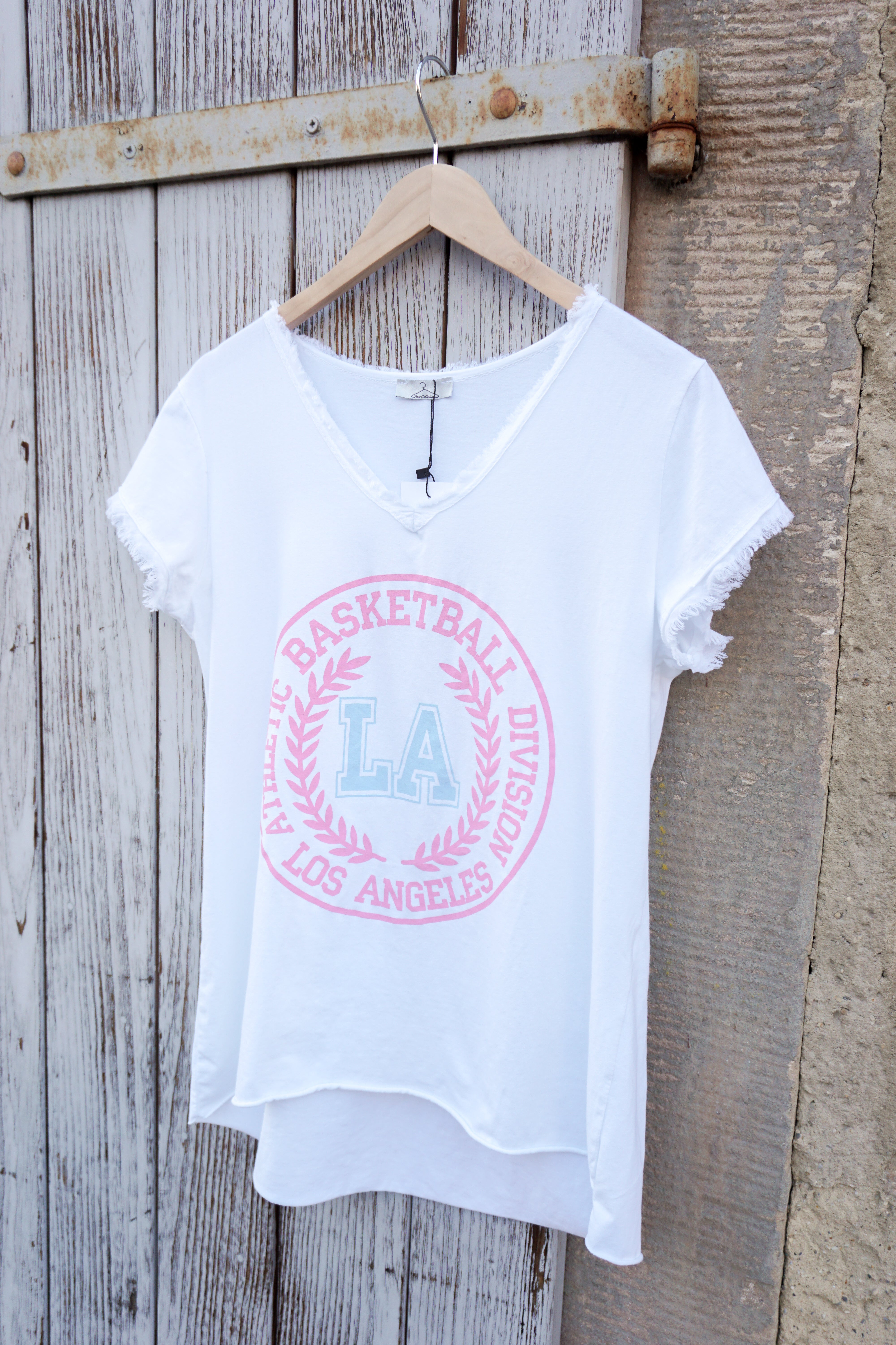 T-Shirt "LA", weiß