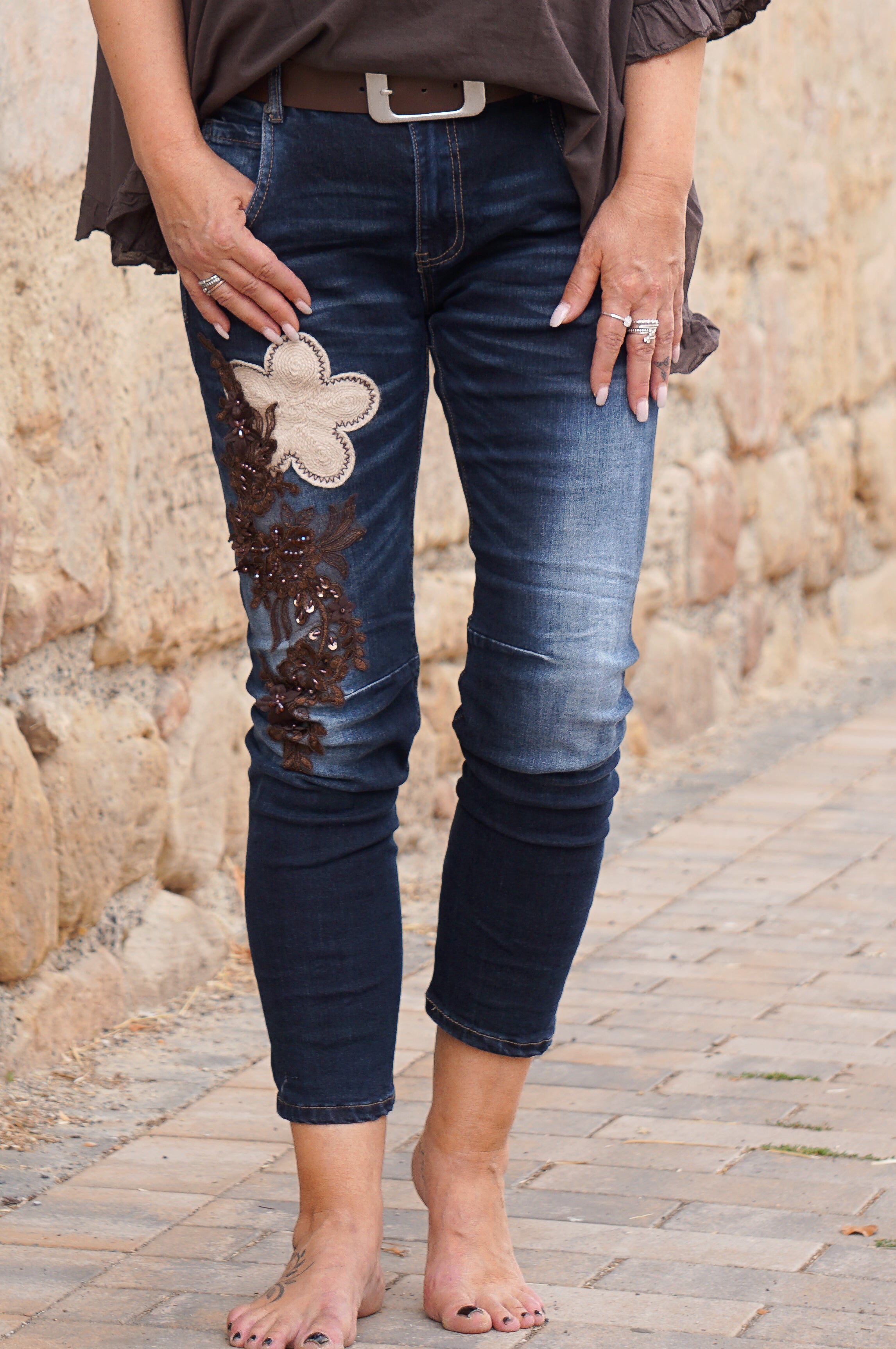 Sexy Woman Jeans „Chocolate Bloom“