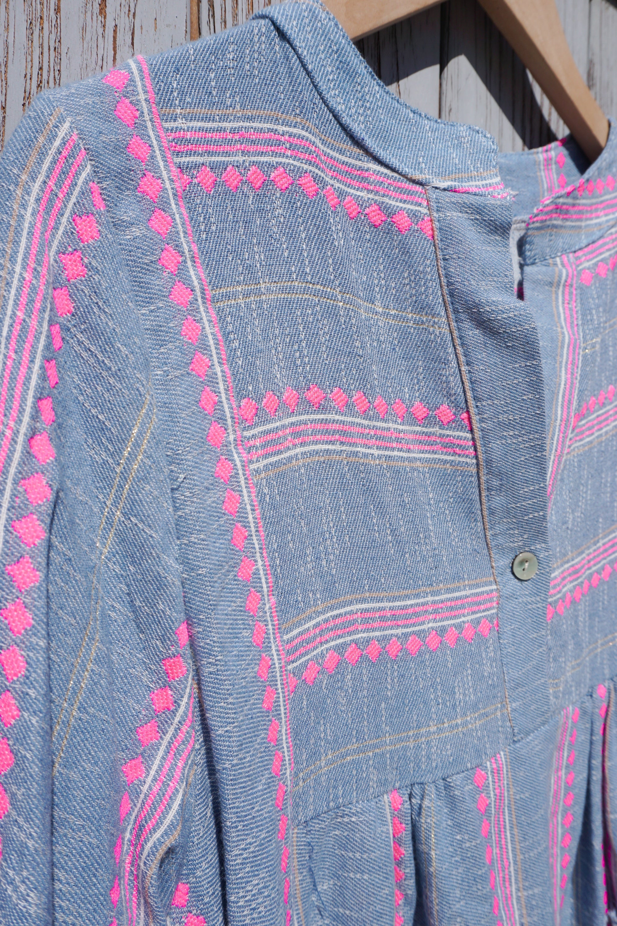 Kurze Tunika im Jeans Style