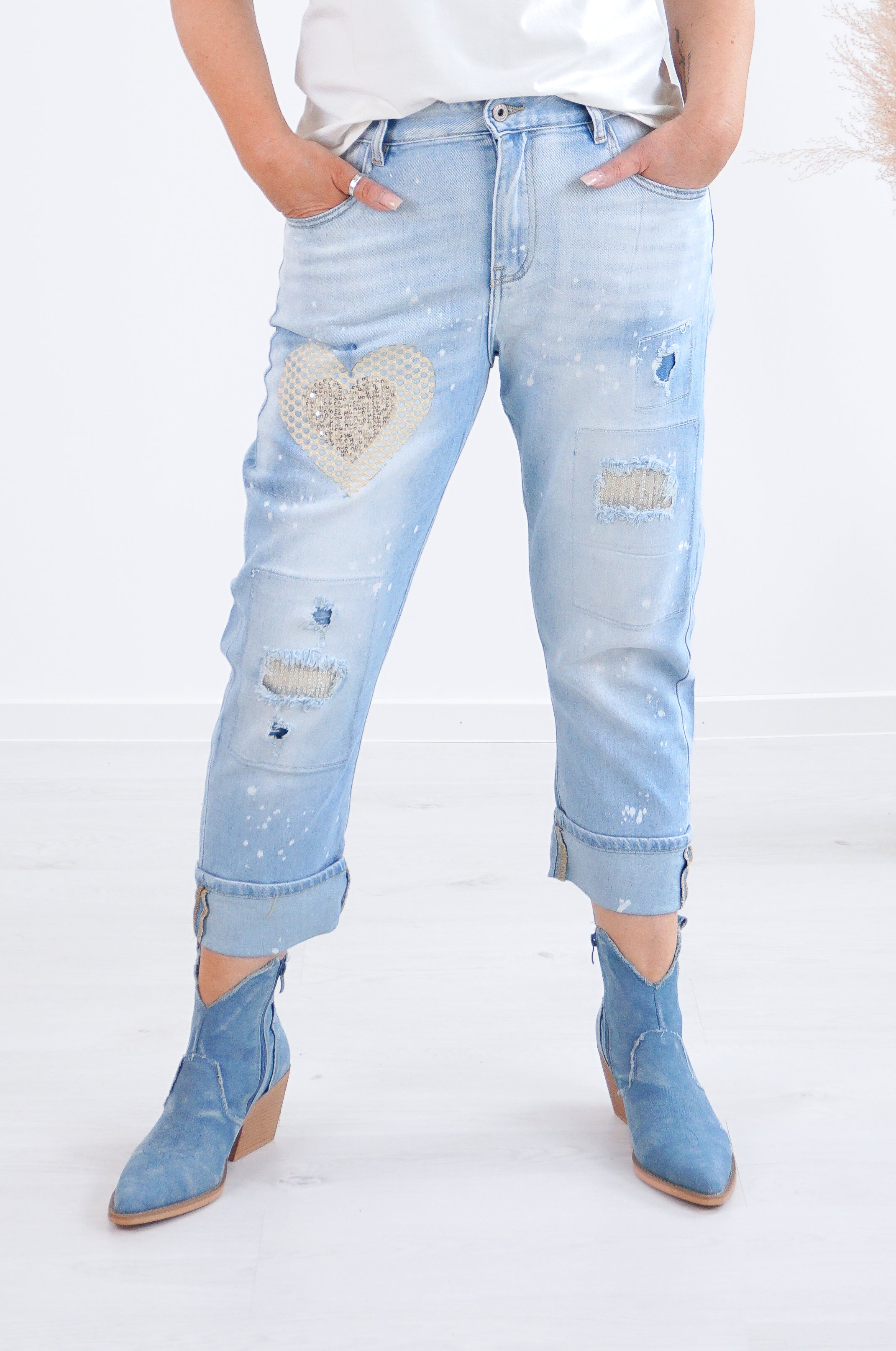 Sexy Woman Jeans mit schönen Details