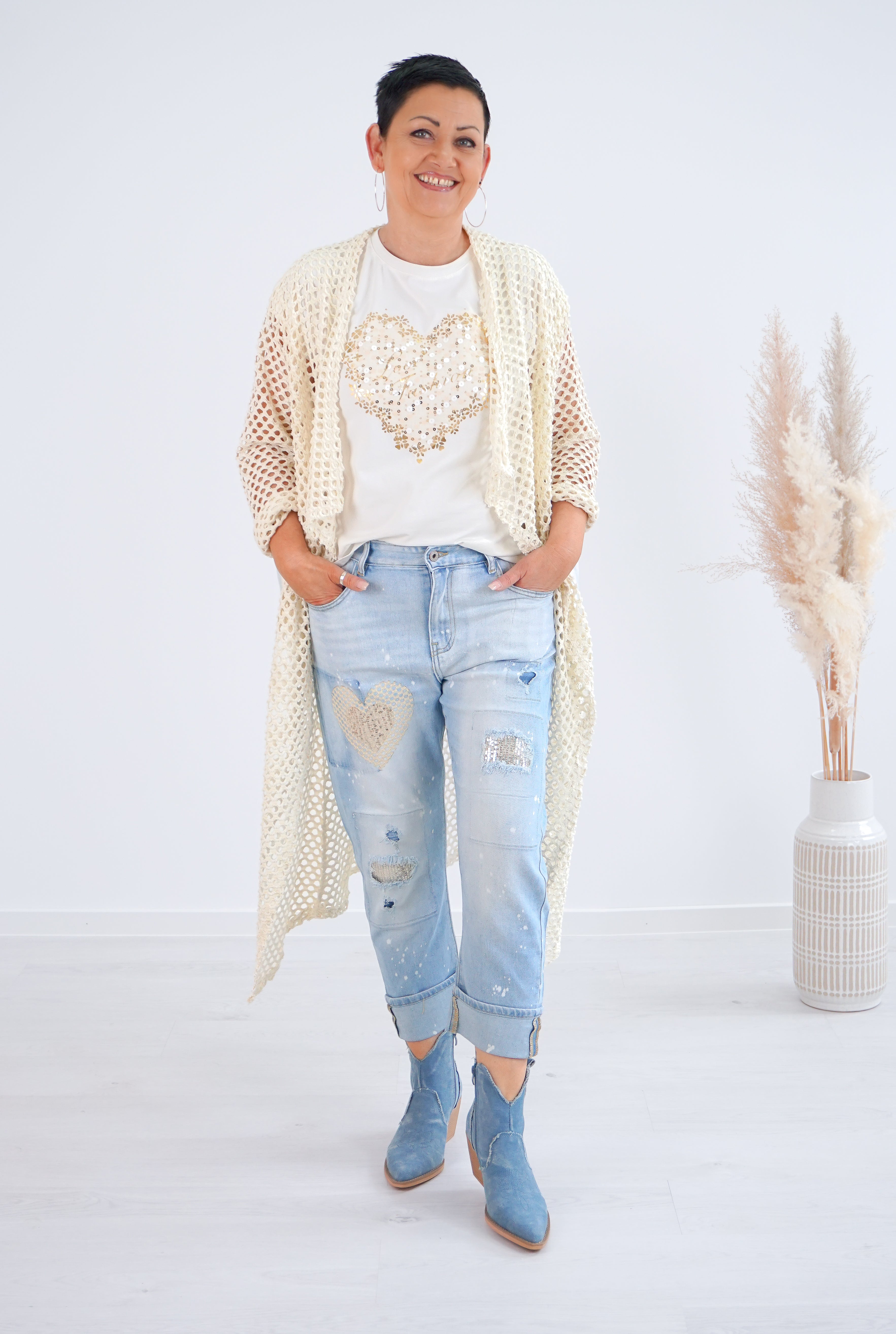 Sexy Woman Jeans mit schönen Details