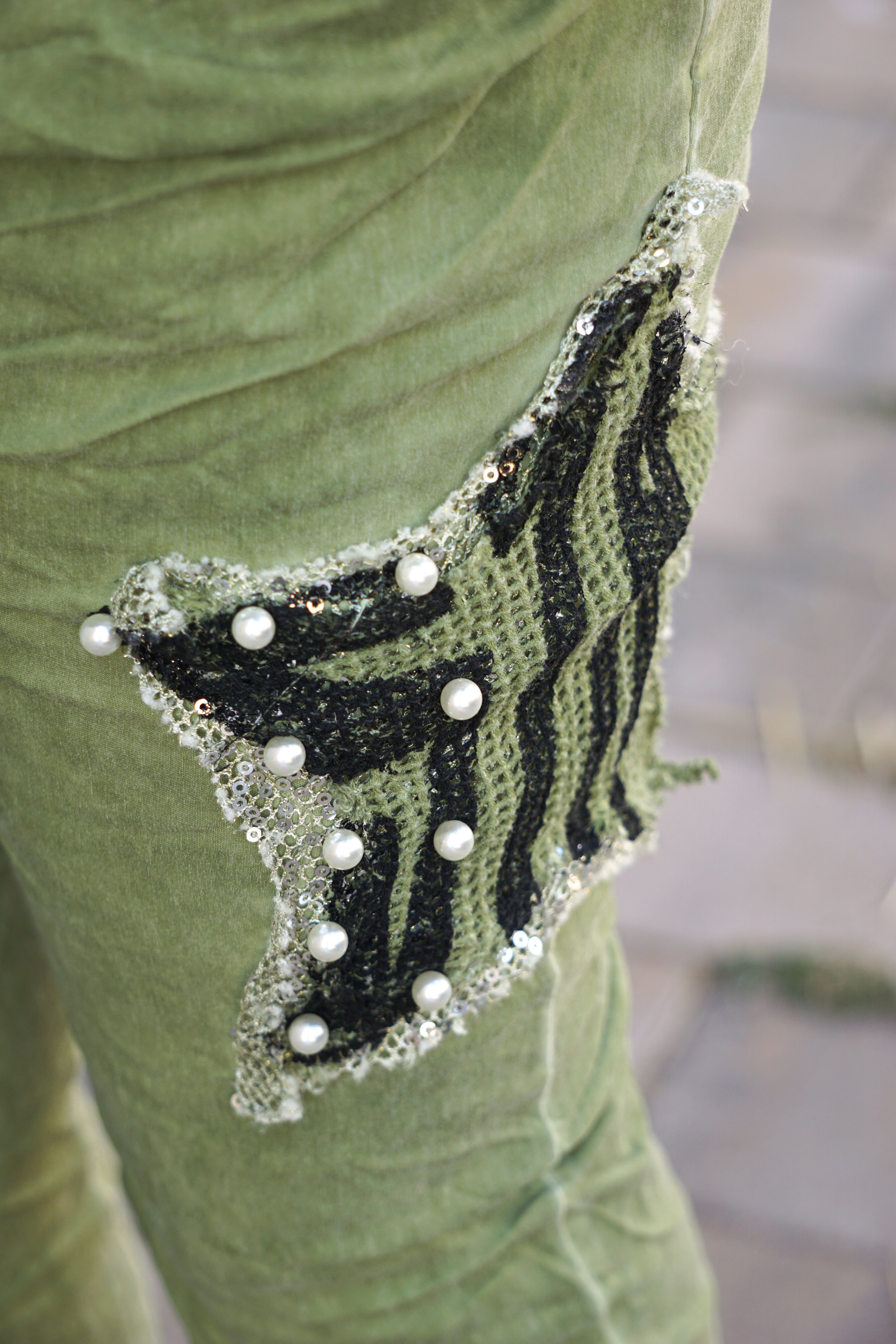 Jogpant „Glam Star“, grün