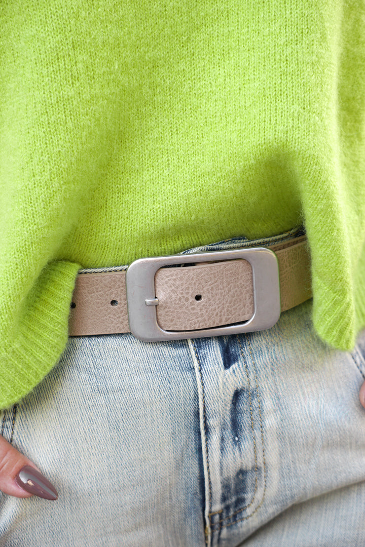 Ledergürtel, beige