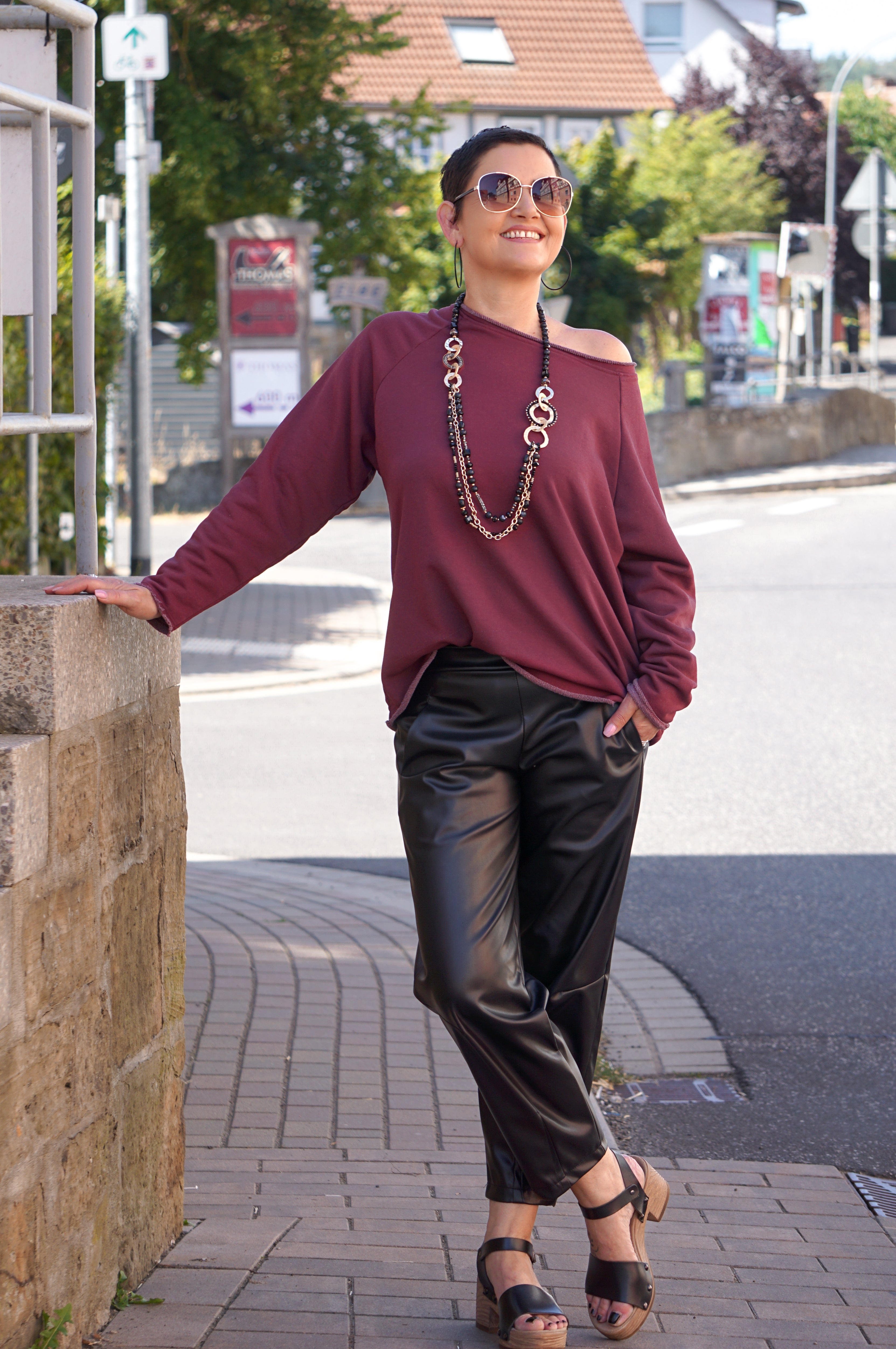 Basic Sweatshirt, bordeaux