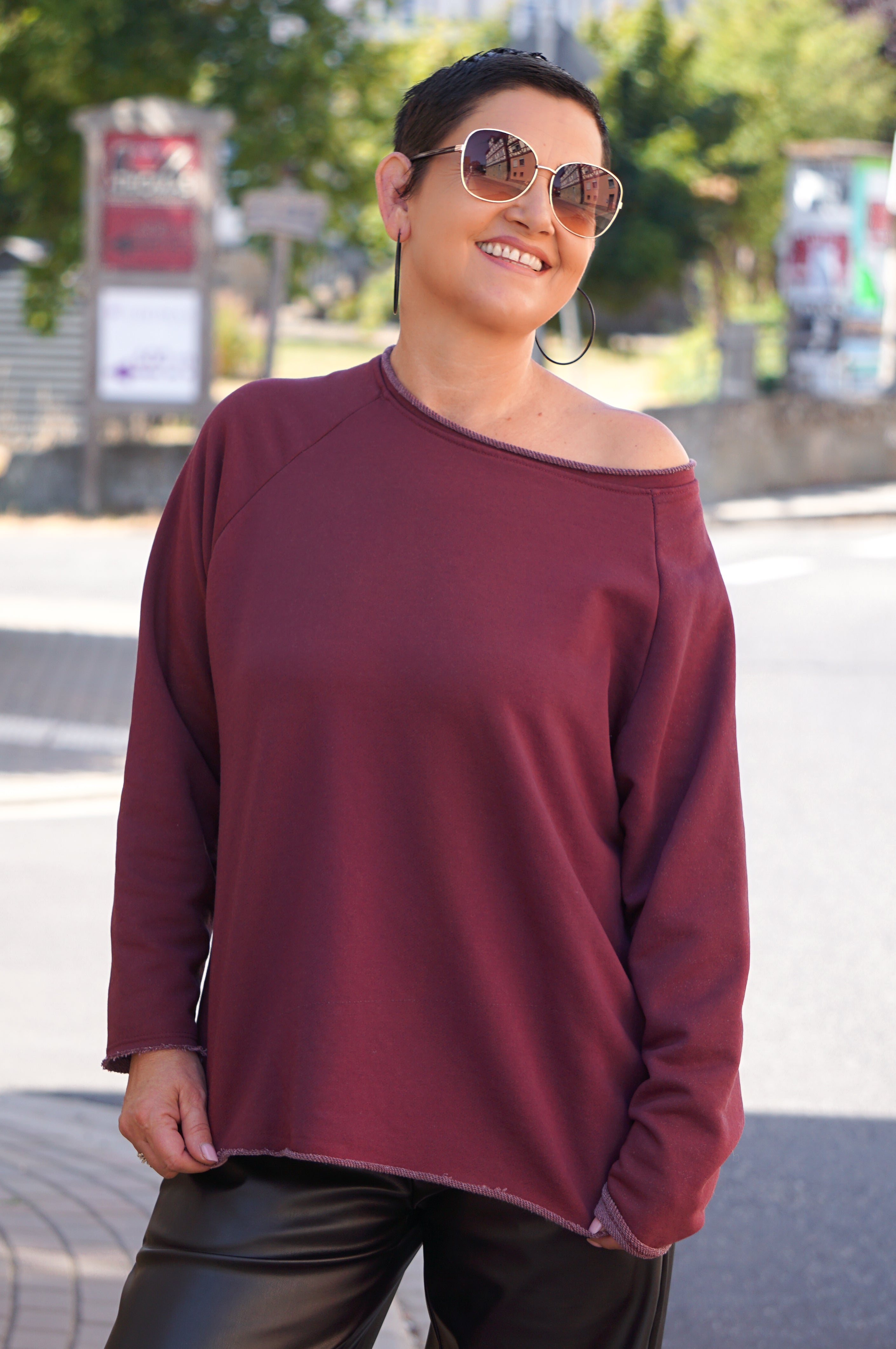 Basic Sweatshirt, bordeaux