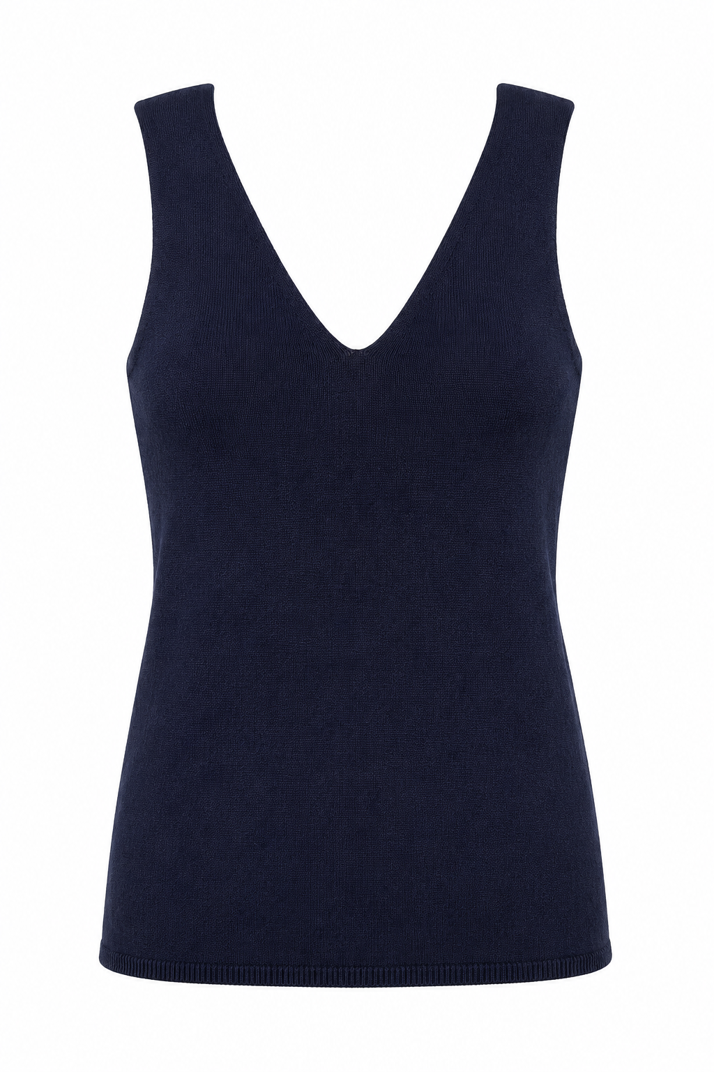 Basic Feinstricktop, dunkelblau