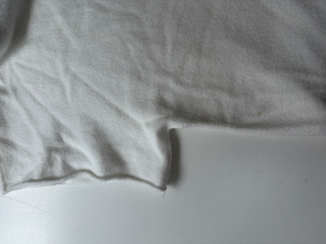 Zweite Wahl - Basic kurzarm Feinstrickpulli, Off white - Kein Umtausch