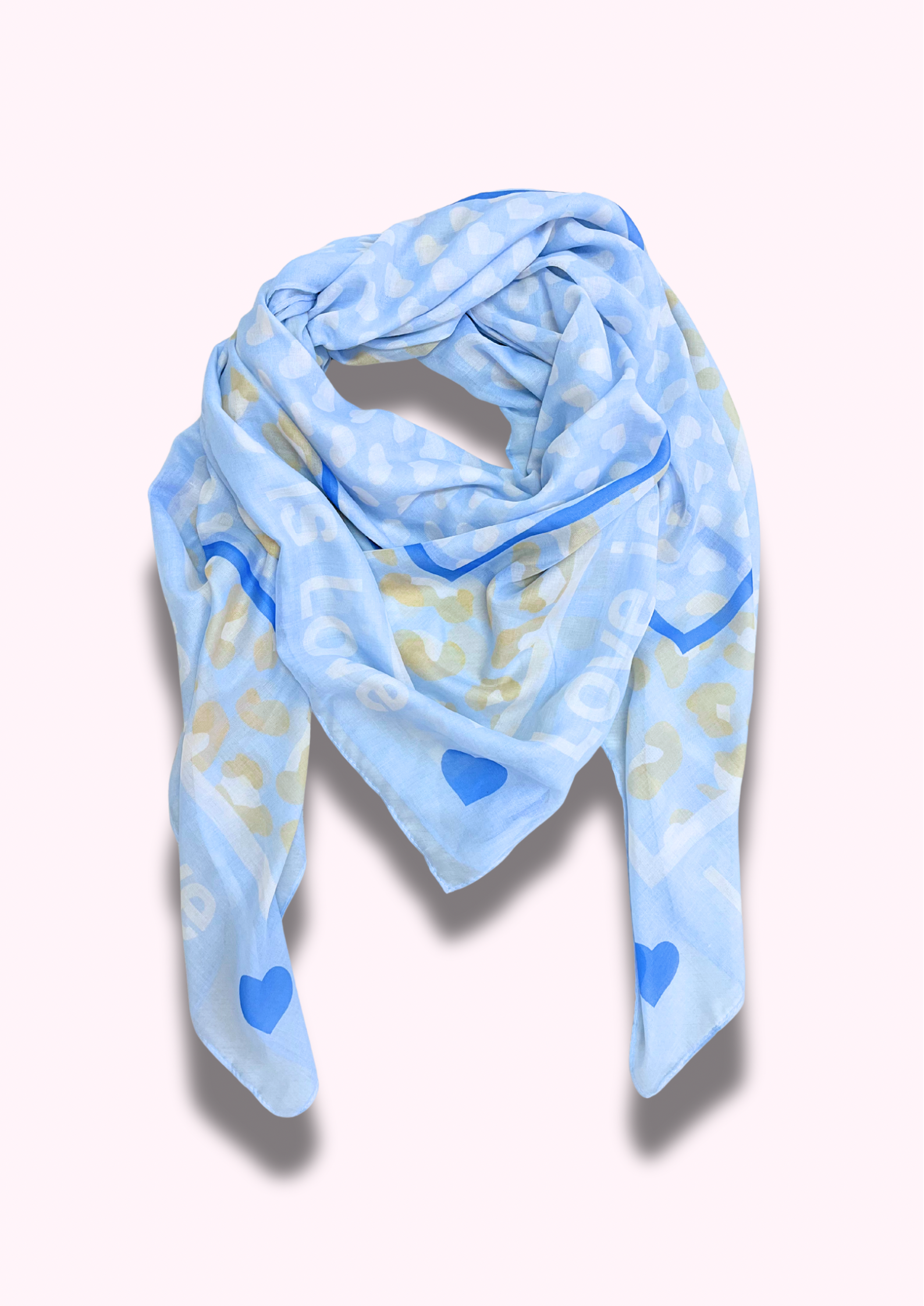 Tuch "Love is Love ", blau